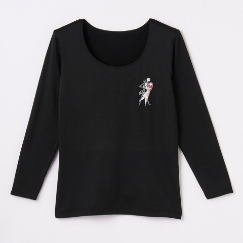 レディース　8分袖インナー（ナイトメアー・ビフォア・クリスマス）