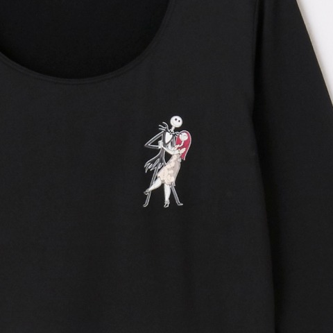 レディース　8分袖インナー（ナイトメアー・ビフォア・クリスマス）