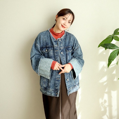 レディース タートルネック長袖 無地（terawear emu×FIBER HEAT）