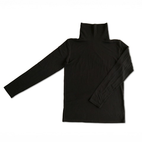 レディース タートルネック長袖 無地（terawear emu×FIBER HEAT）