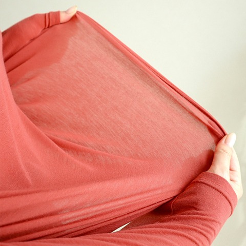 レディース タートルネック長袖 無地（terawear emu×FIBER HEAT）