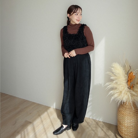 レディース タートルネック長袖（terawear emu×FIBER HEAT）