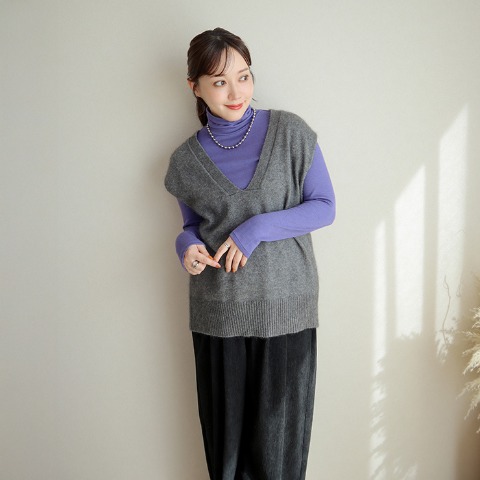 レディース タートルネック長袖（terawear emu×FIBER HEAT）