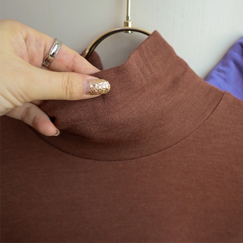 レディース タートルネック長袖（terawear emu×FIBER HEAT）