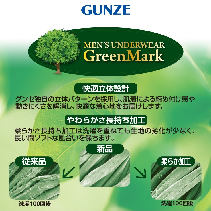 メンズ 2枚組天引きブリーフ（GreenMark） | しまむら 公式オンライン