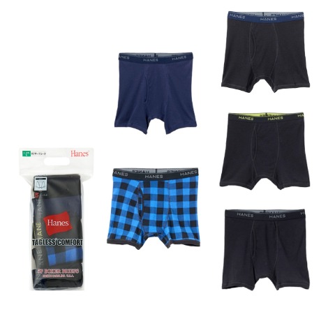 メンズ　5枚組ボクサーブリーフ（HANES）