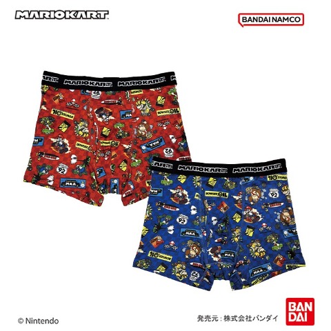 メンズ　2枚組ボクサーブリーフ（マリオカート）