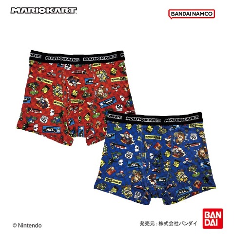 メンズ　2枚組ボクサーブリーフ（マリオカート）