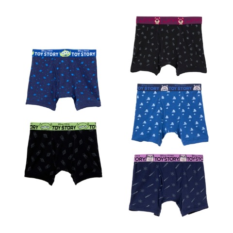 メンズ  5枚組ボクサーブリーフ（トイ・ストーリー）