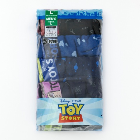 メンズ  5枚組ボクサーブリーフ（トイ・ストーリー）