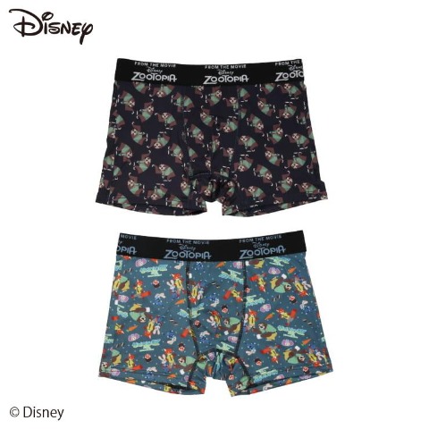 メンズ　2枚組 ボクサーブリーフ（ズートピア）