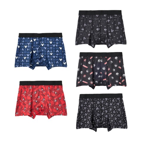 メンズ　5枚組ボクサーブリーフ（ミッキーマウス）