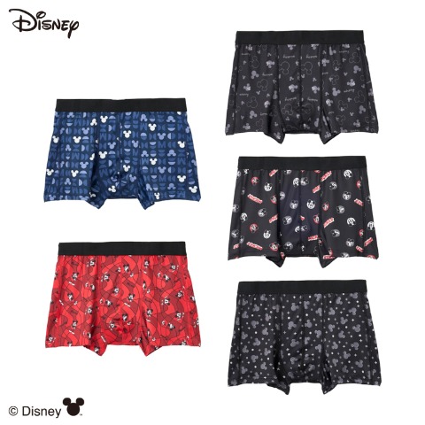 メンズ　5枚組ボクサーブリーフ（ミッキーマウス）