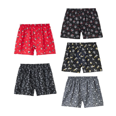 メンズ　5枚組トランクス（ミッキーマウス）