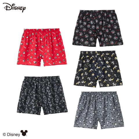 メンズ　5枚組トランクス（ミッキーマウス）
