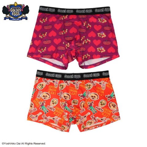 メンズ　2枚組ボクサーブリーフ（The World of GOLDEN EGGS）