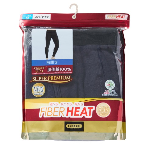 メンズ　タイツ（FIBER HEAT SUPER PREMIUM あったかコットン）