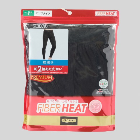 メンズ　ロングタイツ（FIBER HEATプレミアム）