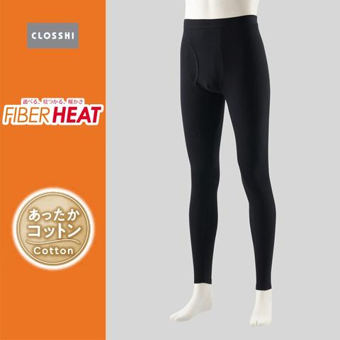 メンズ　アウトゴムタイツ（3L～5L・FIBERHEATコットン）