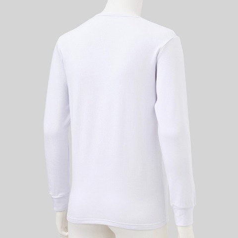 メンズ　V首インナー（FIBER HEAT SUPER PREMIUM あったかコットン）