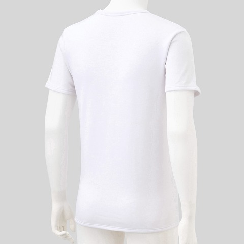 メンズ　半袖丸首インナー（FIBER HEAT SUPER PREMIUM あったかモイスト）