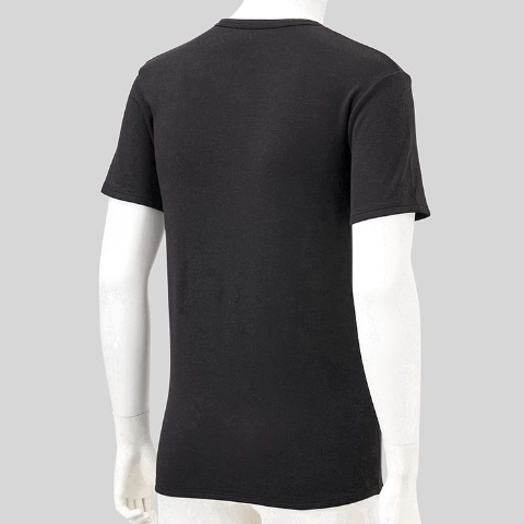 メンズ　半袖丸首インナー（FIBER HEAT SUPER PREMIUM あったかモイスト）