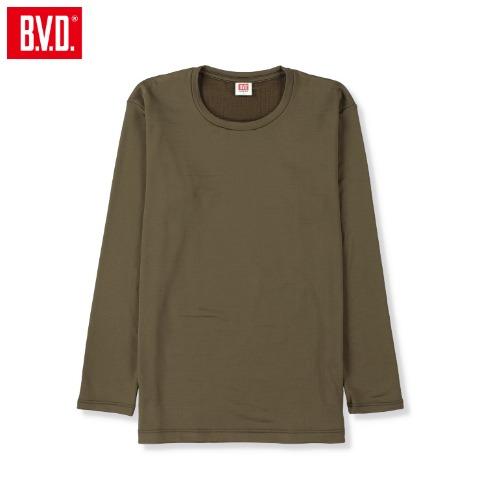 メンズ　長袖丸首インナー（B.V.D.）