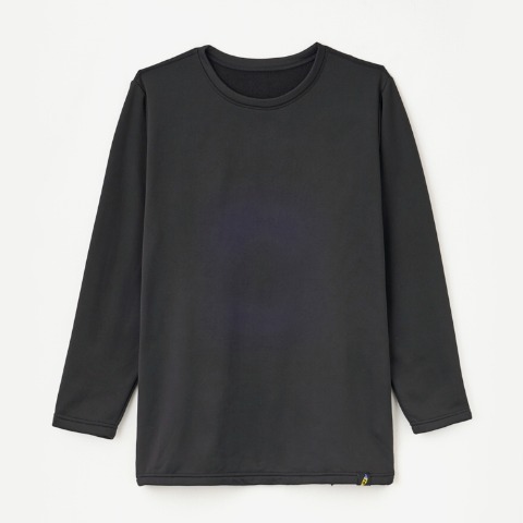 メンズ　長袖クルーネックインナー（FIBER HEAT×八幡屋礒五郎）