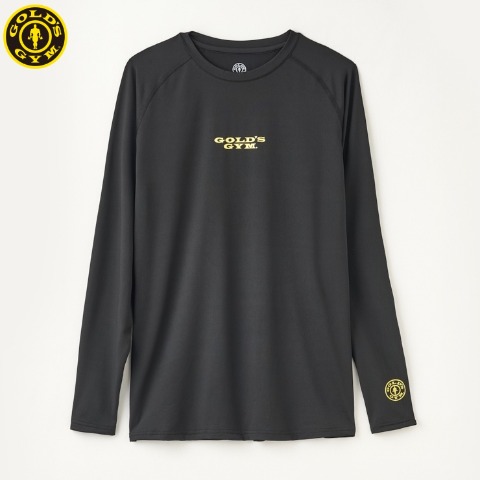 メンズ　長袖丸首インナー（GOLD'S GYM）