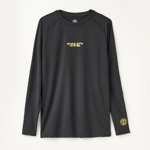 メンズ　長袖丸首インナー（GOLD'S GYM）