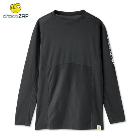 メンズ　長袖丸首インナー（chocoZAP）