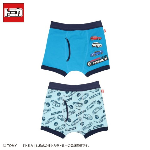 ボーイズ　2枚組ボクサーブリーフ（110～130cm・トミカ）