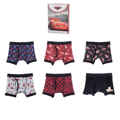 ボーイズ 6枚組ボクサーブリーフ（110-130cm・カーズ）