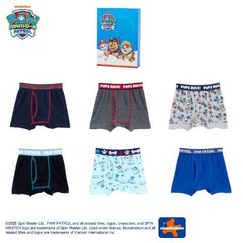 ボーイズ 6枚組ボクサーブリーフ（110-120cm　パウ・パトロール）