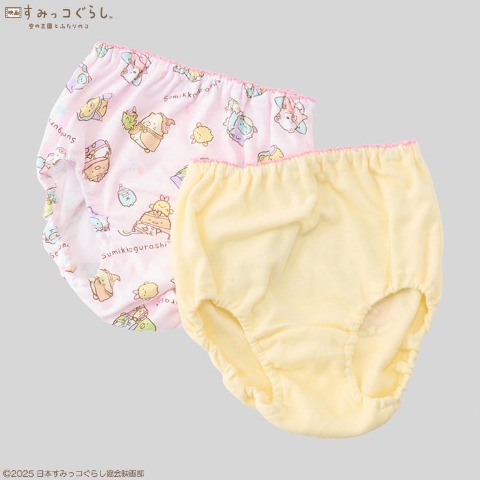 ガールズ　2枚組ショーツ（120-140cm　すみっコぐらし）