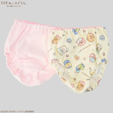 ガールズ　2枚組ショーツ（120-140cm　すみっコぐらし）