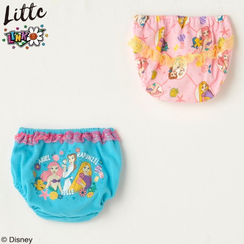 ガールズ　2枚組ショーツ（110・120cm　Disney・LITTC・LINK@）