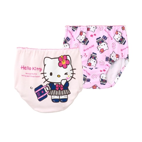 ガールズ 2枚組ショーツ（110-130cm・ハローキティ）
