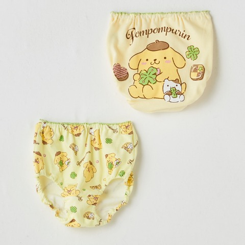 ガールズ　2枚組ショーツ （120-130cm・ポムポムプリン）