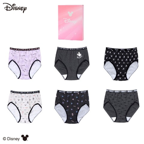 ガールズ 6枚組ショーツ（140-160cm　ミッキー＆ミニー）