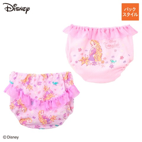 ガールズ 2枚組ショーツ（110-120cm・ラプンツェル）