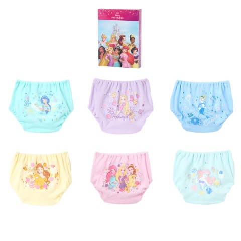 ガールズ 6枚組ショーツ（110-130cm・ディズニープリンセス）