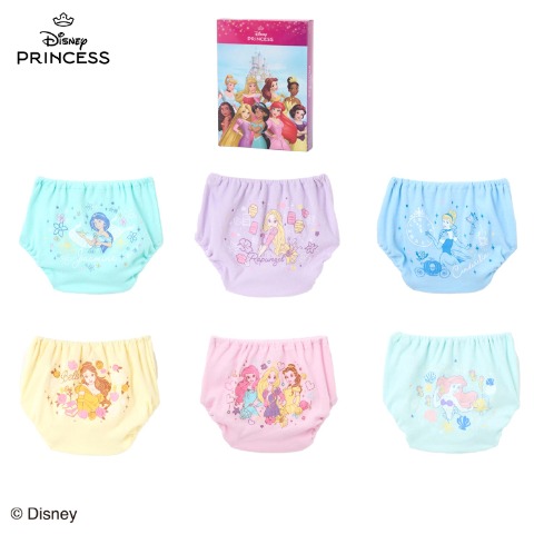 ガールズ 6枚組ショーツ（110-130cm・ディズニープリンセス）