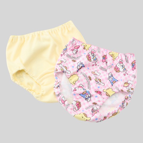 ガールズ 2枚組ショーツ （ポムポムプリン）