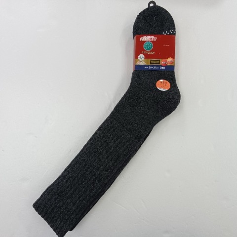 メンズ　2足組総パイル裏起毛ハイソックス（FIBER HEAT SUPER PREMIUM）