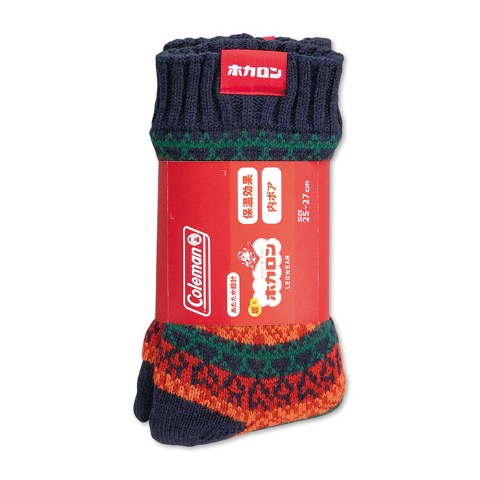 メンズ　裏ボア総パイルソックス（Coleman×ホカロン）