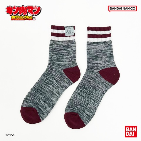 メンズ　総パイルクルーソックス（キン肉マン）