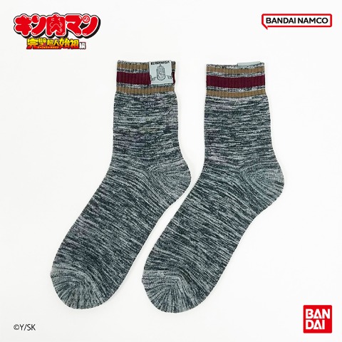 メンズ　総パイルクルーソックス（ロビンマスク）