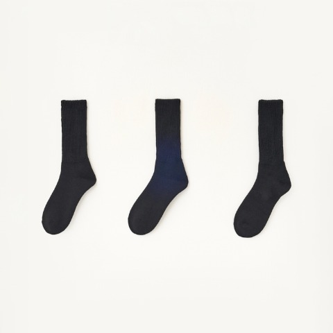 メンズ　3足組ソックス（FIBER HEAT×桐灰）