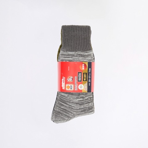 メンズ　3足組ソックス（FIBER HEAT×桐灰）
